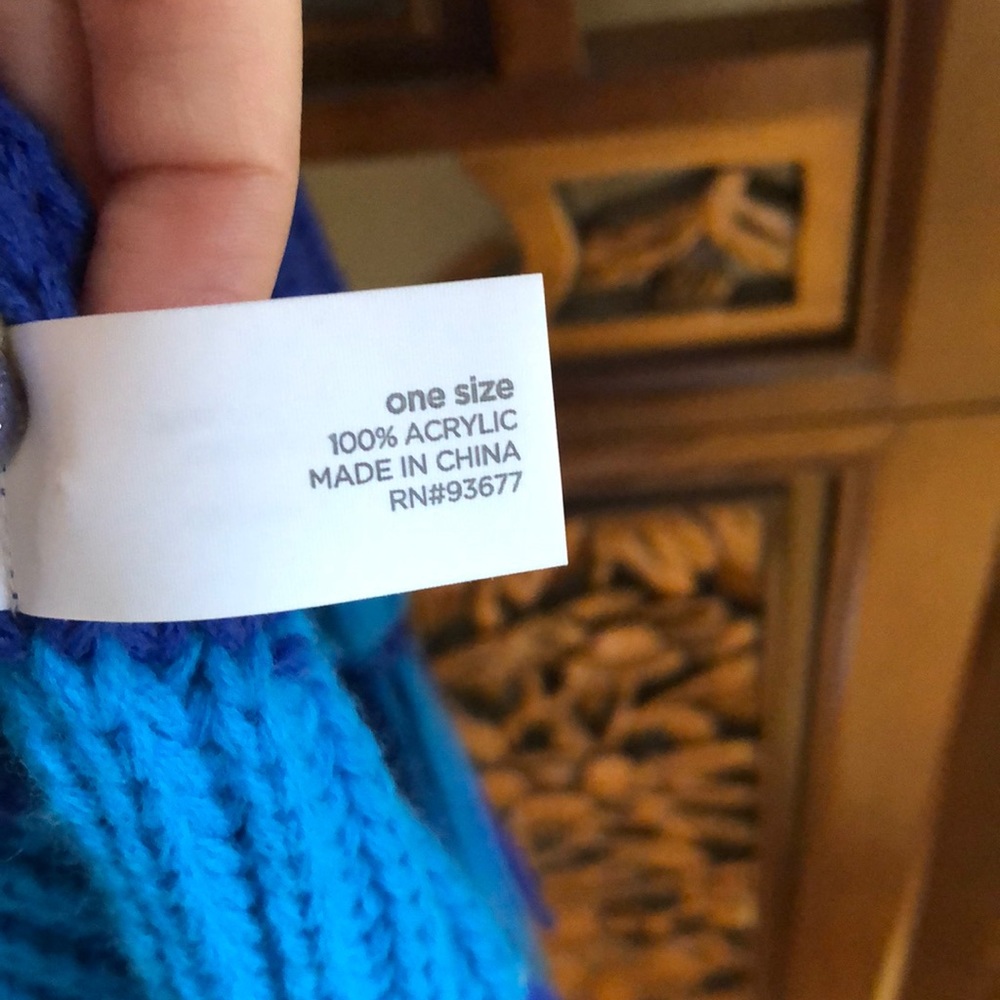 Blue & Indigo Striped Knit Scarf - Picture 2 of 2